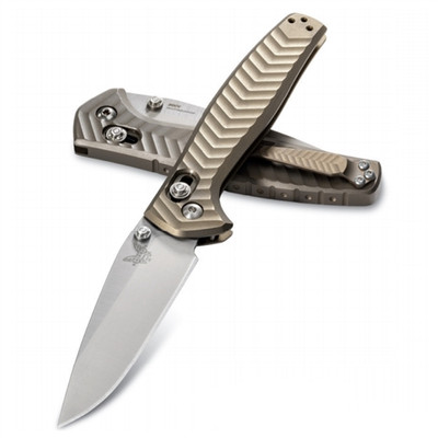 Benchmade 781S Bronze Anthem Titanium Folder Knife, CPM-20CV