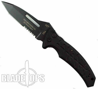 MARUHAMA STINGER-6S 赤外線カット 保護 当時物 セルシオ Ontario XM Strike Fighter Auto Knife, Combo Edge