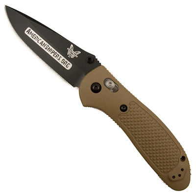 Benchmade 551BKSN-AS Sand American Snipers Griptilian Folder Knife