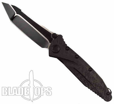 Microtech Custom Socom Delta Knife, Black Ceramic Coat, Carbon Fiber Handle