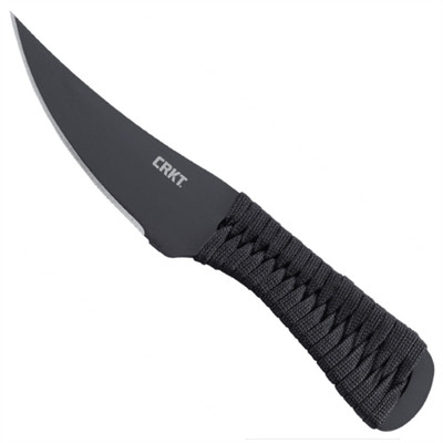 CRKT 2712 Scrub Fixed Blade Knife, SK5 Carbon Black Blade