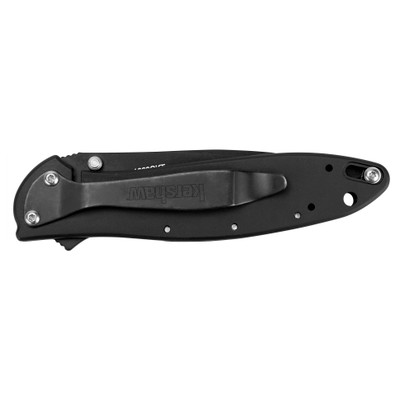 Kershaw Ken Onion Leek Assisted Opener Knife, Black Combo Blade