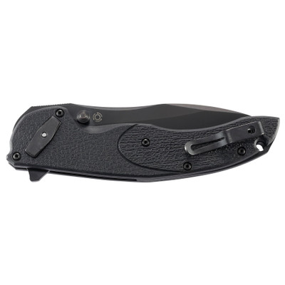CRKT Linchpin Deadbolt Lock Flipper Knife, Black Combo Blade