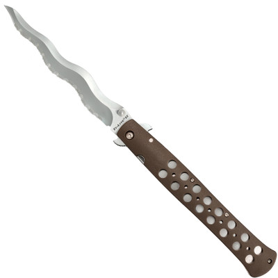 Cold Steel 6 Inch Ti-Lite Zytel Handle, Serrated Kris Blade | BladeOps