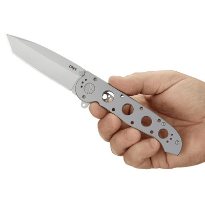 CRKT M16-04SS Frame Lock Flipper Knife, BeadBlast Tanto Point