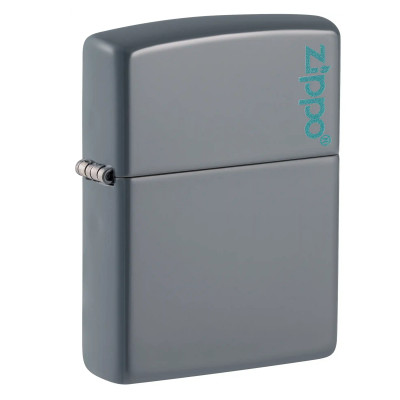 Zippo 49452 Flat Grey Zippo Logo Lighter | BladeOps
