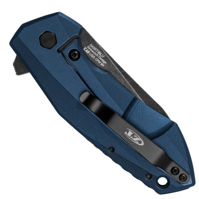 Zero Tolerance FSS 0456TIBLU Titanium Flipper Knife, M4 BlackWash