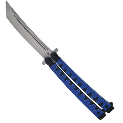 Tsuka Katana Butterfly Knife, Satin Tanto Blade | Bladeops