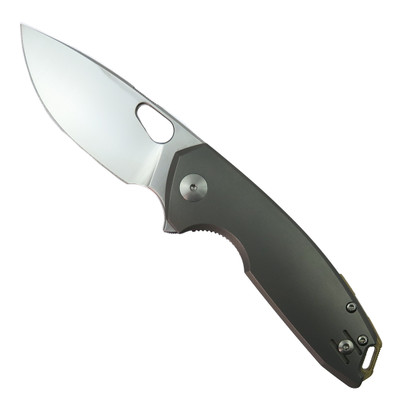 GiantMouse Titanium ACE Tribeca Knife, MagnaCut Satin Blade | BladeOps