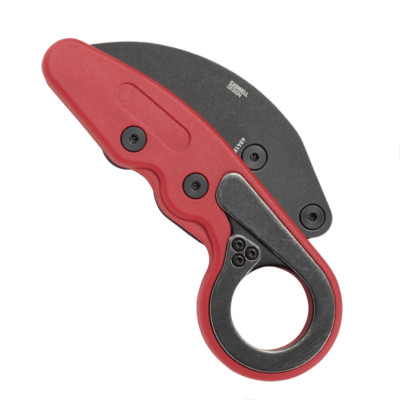 CRKT Provoke Red Grivory Kinematic Karambit Folding Knife, Black