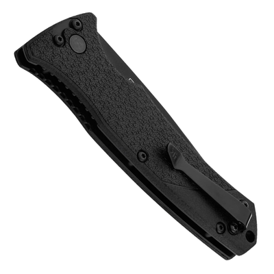 Boker HK Knives FD01 Black FRN Button Lock Auto Knife, D2 Black