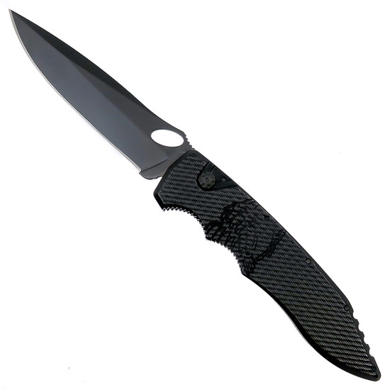 Piranha Mini Predator Auto Knife, CPM-S30V Black Blade