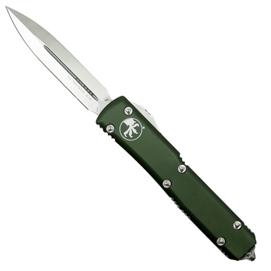 Microtech 122-4OD OD Green Contoured Ultratech D/E OTF Auto Knife, Satin Blade