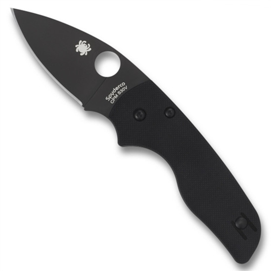 Spyderco C230GPBBK Lil' Native Folder Knife, CPM-S30V Black Blade