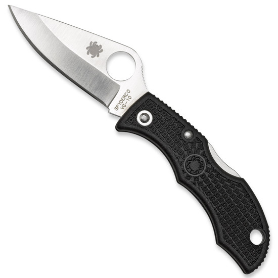 Spyderco K08PBK Santoku Kitchen Knife Black Polypropylene 6.81