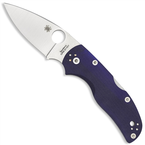 Spyderco Dark Blue Lightweight Native 5 Folder Knife, CPM-S110V 