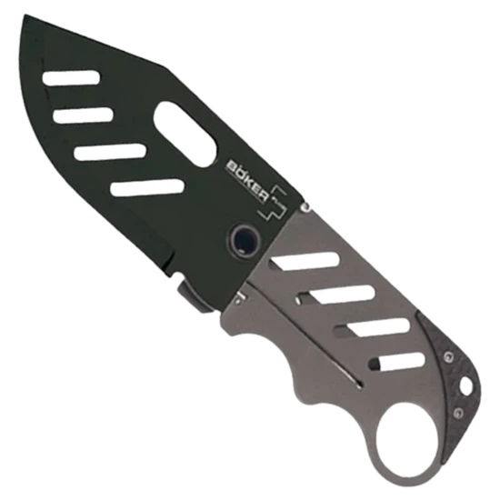 Boker Plus 01BO011 Credit Card Folder Knife, Black Blade