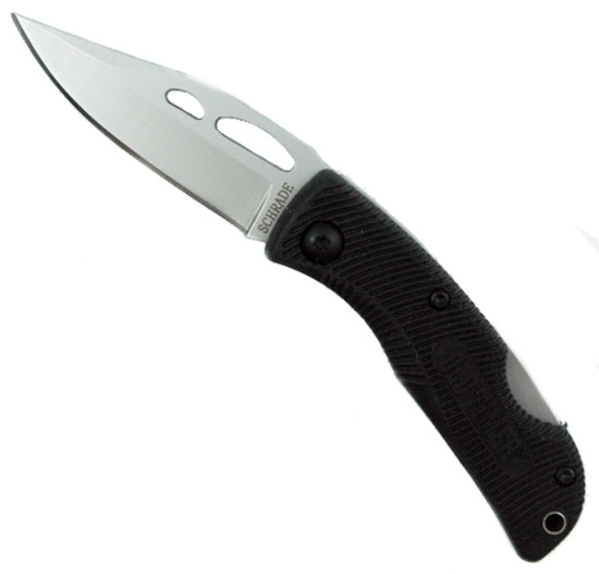 Schrade Old Timer MA3 Small Safe-T-Grip Folder Knife, Bead Blast Plain Blade