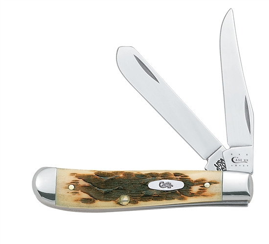 Case Amber Bone Mini Trapper Knife, 6207 SS