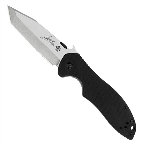 Kershaw Emerson CQC-7K Knife, Stonewash Tanto Point Blade