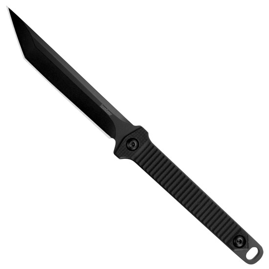 Kershaw Dune Fixed Neck Knife, Black Oxide Coated Blade