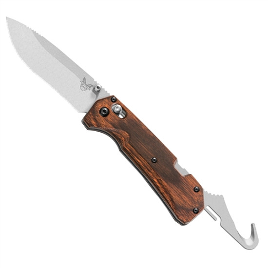 Benchmade HUNT Grizzly Creek AXIS Folder Knife, Wood Handle