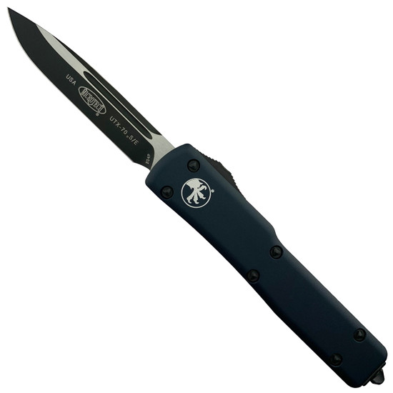 Microtech Tactical UTX-70 OTF Auto Knife, Black Blade