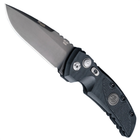 SIG Sauer Knives 36132 EX-A01 3.5" Auto Knife, 154CM Grey Blade