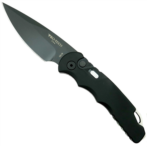 Pro-Tech T503 Tactical Response 5 Auto Knife, CPM-S35VN Black Blade FRONT VIEW