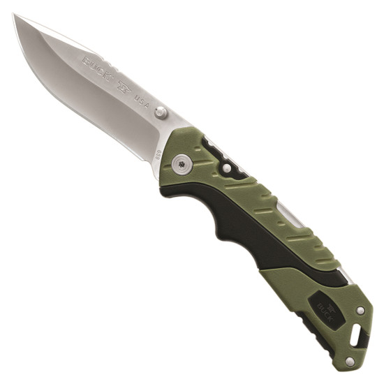 Buck Pursuit Large Folder Knife, Satin Blade FRONT VIEW