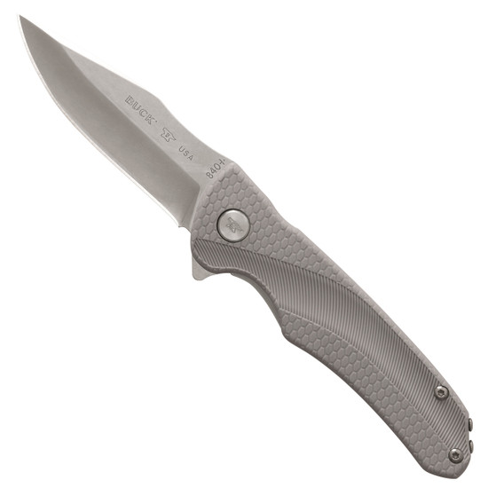 Buck Grey Sprint Select Flipper Knife, Stonewash Blade