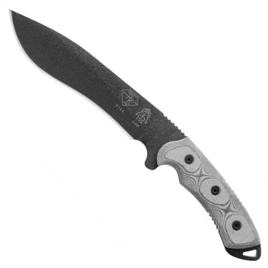TOPS D.A.R.T. Fixed Blade Knife, Black Blade FRONT VIEW