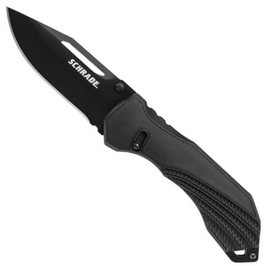 Schrade Sure-Lock Folder Knife, AUS-8 Black Blade