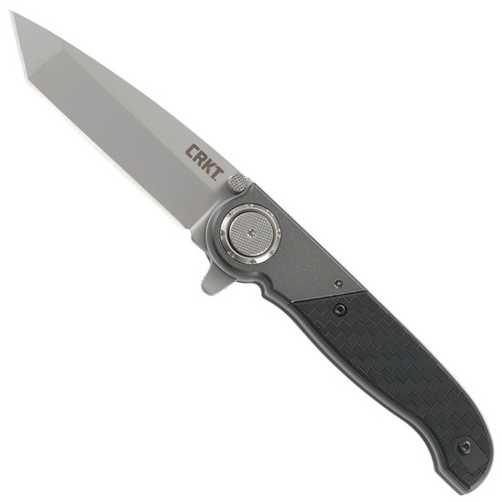 CRKT M40-03 Deadbolt Lock Flipper Knife, Bead Blast Blade | BladeOps