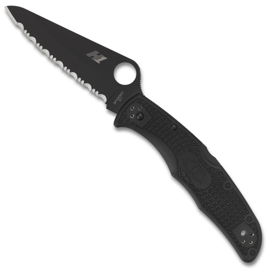 Spyderco Pacific Salt 2 Folder Knife, H1 Black SpyderEdge Blade