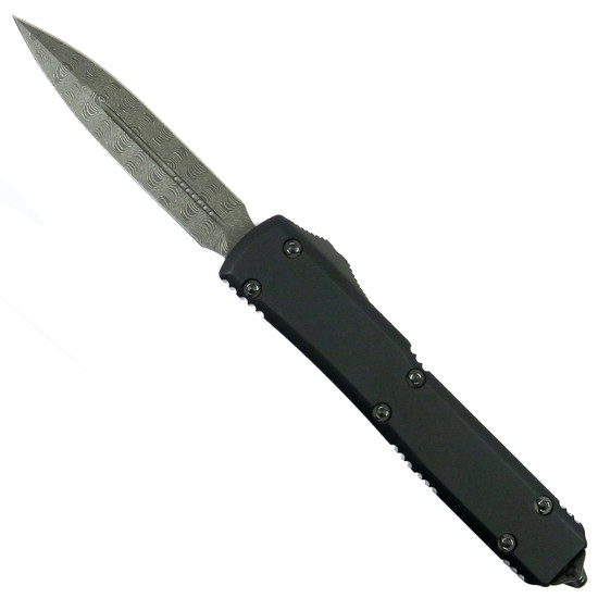 Microtech Signature Series Ultratech OTF Auto Knife, Damascus Dagger Blade