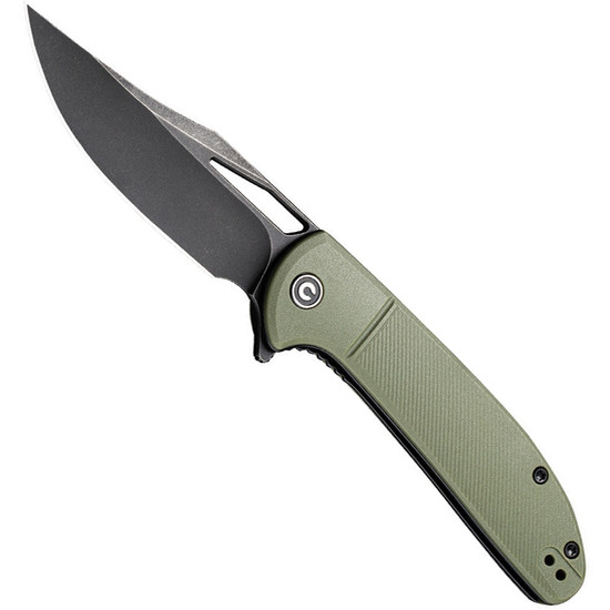 CIVIVI OD Green Ortis Flipper Knife , Black Stonewash Blade