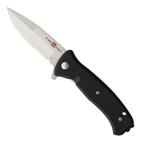 Al Mar Mini Sere 2020 G Assisted Flipper Knife, D2 Satin Blade
