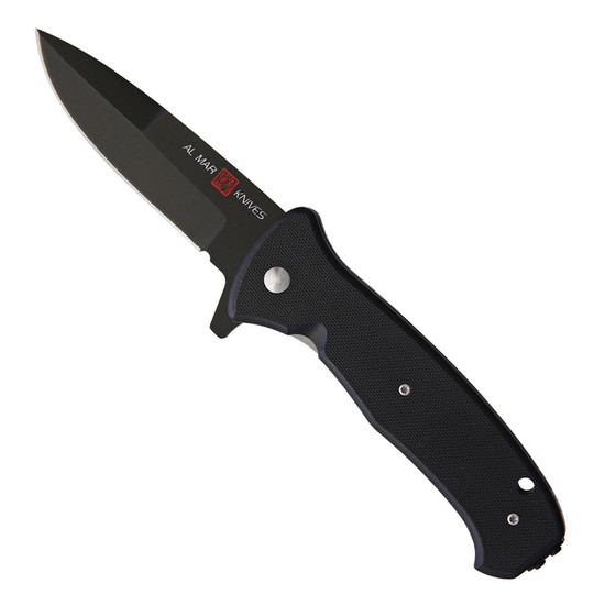 Al Mar Sere 2020 G Assisted Flipper Knife, D2 Black Blade
