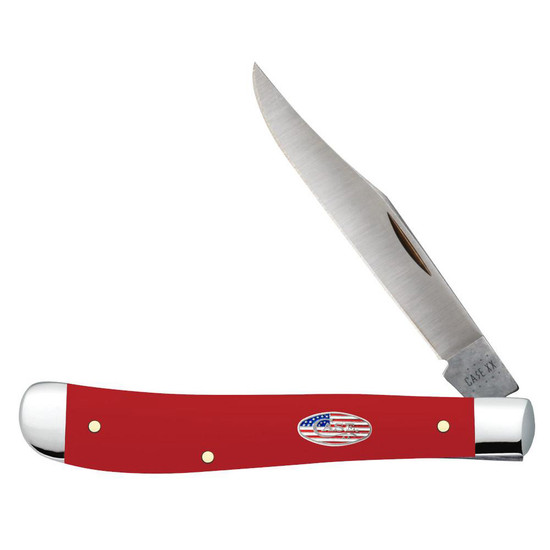 Case American Workman Red Synthetic Slimline Trapper Knife 