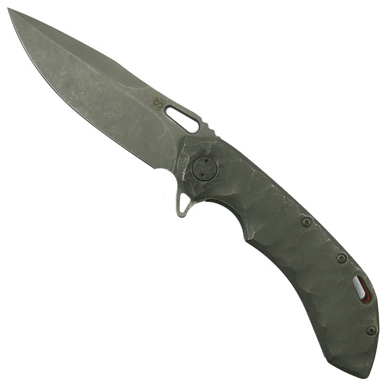 Olamic Cutlery Rocks Ti Wayfarer 247 Knife, Wash Drop Point Blade
