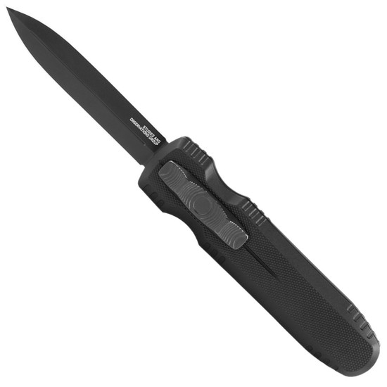 SOG Pentagon OTF Auto Knife, Black Dagger Blade