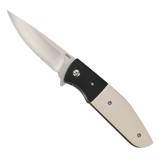 CRKT Curfew White Fiber/Black Aluminum Spring Assisted Knife