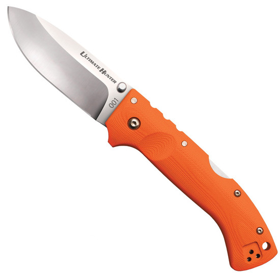 Cold Steel Orange Ultimate Hunter Folder Knife, 3.5" Blade