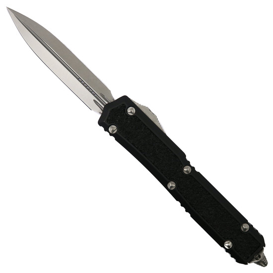 Microtech Signature Series Makora OTF Knife, Stonewash Dagger Blade