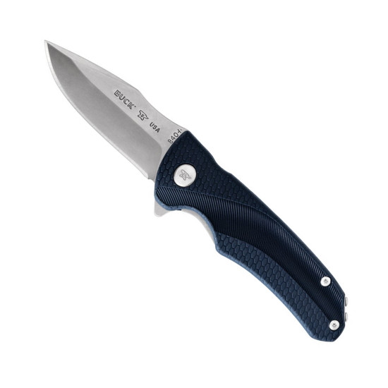 Buck Blue Sprint Select Liner Lock Flipper Knife, Stonewash Blade