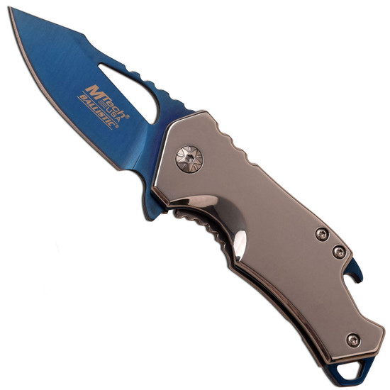 MTech USA Blue Stainless Steel Spring Assisted Knife