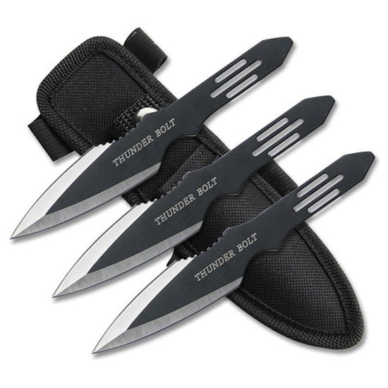 Perfect Point Two Tone Throwing Knife, Set of 3