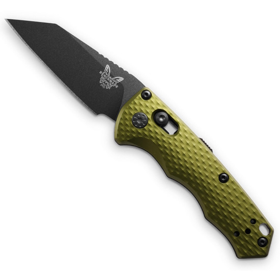 Benchmade Woodland Green Auto Immunity AXIS Knife, Black Wharncliffe Blade