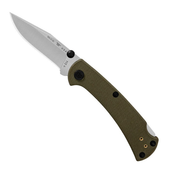 Buck 112 Slim Pro TRX OD Green G-10 Lockback Knife